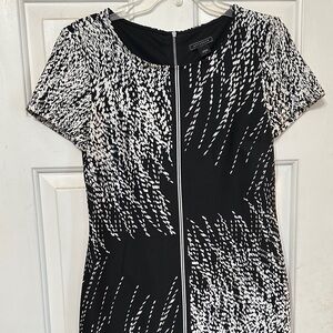 Metaphor Monochrome Patterned Mini Dress